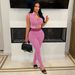 K European And American Women's Casual Sexy Knitted Low Chest Exposed Navel High Waist Pants Two-piece Set_ecoleips.com