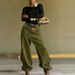 High-Waisted Slimming Wide Leg Trousers Women's Faux Denim Jeans Layered Washed Two-Piece European American Style_ecoleips.com