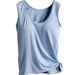 Upgraded Version Of Women's Camisole With Chest Pads, Skin-friendly, Soft, Slim-fitting, Home Sleepwear, Small Camisole,_ecoleips.com