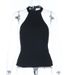 YiLi Women's Slim Fit Knit Vest European American Style French Chic Halter Neck Off-Shoulder Design Versatile Slimming Base Top_ecoleips.com