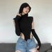 Women's Slim Fit Hooded Bodysuit Dark Color Summer Fashion Streetwear Sleeveless Sexy Top European American Style_ecoleips.com