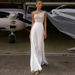 Elegant One-Shoulder Wedding Dress With Sheer Cape – High Waist Mermaid Gown For Brides, Evening Banquet & Party (Sizes 2-16)_ecoleips.com