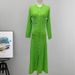 Women's Clothing Single Breasted Fashion Elegant Slimming Knitted Dress Women's Long Skirt Sleeveless_ecoleips.com