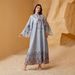 Women’s Clothing Muslim Women's Robe V Neck Printed Tassel Temperament Dress_ecoleips.com