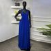 Women's Clothing Elegant Three Dimensional Floral Pleated Backless Suspender Dress For Women Shoulder Strap Spring New Style Solid Color_ecoleips.com
