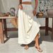 Voya Women's Summer Vacation Casual Half Length Skirt With High Waist And Big Swing To Look Thin And Versatile Beach Long Dress_ecoleips.com