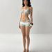 Women's Summer Plaid Polka Dot Bikini Set Sweetheart Halter Neck Strap Two Piece High Waist Swimwear for Resort_ecoleips.com
