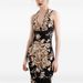 Stylish Flower Print Spaghetti Strap Open‑Back Dress High Waist Bodycon Evening Long Dress_ecoleips.com