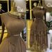 Elegant Floral Mesh Layered Dress – Slimming V-Neck Chiffon Maxi Dress With Ruffle Hem (One Size, Tea Green/Khaki/Navy/Pink)_ecoleips.com
