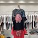 Women's Summer Printed Rabbit Cartoon Short Sleeve T-Shirt European Style Loose Fit Mid-Length Cotton Top_ecoleips.com