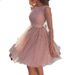 Womens Sparkly Long Sleeve High Waist Slim Fit Fashion Dress Elegant Evening Party Gown For Cocktail Banquet Formal Occasion_ecoleips.com