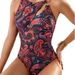 Women’S V-Neck Floral Print One-Piece Swimsuit – Upf50+ Quick-Dry With Removable Padding (S-Xl, Chlorine-Resistant Polyester/Spandex Blend)_ecoleips.com
