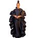 African Loose-fitting Bell-sleeve Robe, Cross-border Ruffled Pleated Fashion Party Dress, Bubu Dress_ecoleips.com