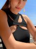 Girls New Asymmetrical Hollow Solid Color Knitted Round Neck Short-sleeved Summer Sexy Vest On The Chest_ecoleips.com