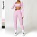 Diyun European American Y2K Style Yoga T-shirt Tight Pants Two-piece Set For Women, 2025 Autumn And Winter,_ecoleips.com