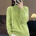Chunky Cable-Knit Wool Sweater – Oversized High-Neck Pullover For Women & Men (Beige/Camel/Gold Camel/Pink/k_ecoleips.com