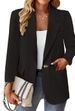 2025 European And Amican New Fashion Casual Solid Color Suit With Lapel, Slim Fit, Single Button, Elegant Women's_ecoleips.com