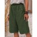 Aria Basics New Style Shorts, Knee-length Cross-border European And American Foreign Trade Women's Clothing, Solid Color Casual_ecoleips.com