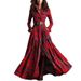 2026 New Spring Women's Clothing Vintage Plaid Slimming French Dress With Irregular Design_ecoleips.com