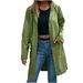 Women's Waterproof Hooded Trench Coat | Long Raincoat With Thickened PU Lining | Windproof Casual Outerwear ( S-XXXL)_ecoleips.com