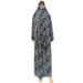 Ice Silk Headscarf Short Skirt Outfit Printed Two-Piece Worship Robe_ecoleips.com