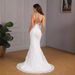 Women's Clothing Sexy Sleeveless Sling Tail Slim Wedding Dress Wedding Dress_ecoleips.com