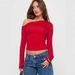Women's Slimming Shoulder Off-Sleeve Top Sexy Hot Girl G25T203 Cross Border Autumn New Fashion Top for Women_ecoleips.com