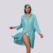 Women's Long Sleeved Bikini Cover up Cardigan Concealer Beach Sun Protection Sports Hooded Shirt Cross Border Foreign Trade Clothing_ecoleips.com