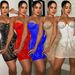 Women's fashion new products sexy nightclub hot diamond see-through suspender dress women's clothing_ecoleips.com