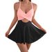 2025 European And American New Conservative Slim Tight Cross Strap Bikini Swimsuit Female One Piece Hot Sale_ecoleips.com