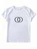 2026 New Simple Women's White Cotton T-Shirt, Casual Loose Short Sleeve Top_ecoleips.com