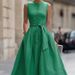 Women's Sleeveless V-Neck Linen-Like Midi Dress Elegant Minimalist Flowy Casual Summer Maxi Dress Breathable Linen-Like Fabric_ecoleips.com