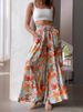 K Casual Wide Leg Loose Casual Fashionable Pants For Women_ecoleips.com