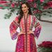 Elegant Print Jalabiya Dress - Traditional Arabic Long Robe For Women - Flowy Polyester Maxi Dress With Ethnic Embroidery (S-Xxl)_ecoleips.com