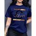 European Size 100% Cotton Calvin Women's Casual Short Sleeve Round_ecoleips.com