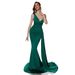 Elegant One-Shoulder Long Train Backless Women's Dress For Banquet Party Bridesmaid Cross-Border Style Evening Prom Gown_ecoleips.com
