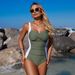 Women's One-Piece Swimsuit High Elasticity Quick-Dry Floral Print Beach Swimwear For Women_ecoleips.com