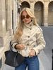 women's clothing elegant doublebreasted belted short trench coat stylish stand collar, slim fit, streetwear fashion (khaki, bury, y green)_ecoleips.com