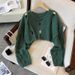 Women's Clothing Women's Autumn Loose Knit Sweater Cover Up Ripped Hollow Out Design Conscious Short Style For Formal & Casual_ecoleips.com