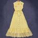 Women's Elegant Sleeveless Long Dress Lace Trimmed Slimming Waist Floral Print Vacation Style Autumn Clothing for Women_ecoleips.com