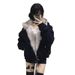 girl Girl National Trend Mountain Eagle Plush Hooded Jacket For Women Winter 2025 New American Style Thickened Cotton Coat_ecoleips.com