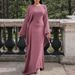 Women's Clothing Elegant Long-Sleeved Dress Solid Color Style Women's Autumn Winter Clothing For Formal & Casual For Women_ecoleips.com