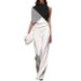 Women’s Clothing New Women's Clothing Color Matching Sleeveless Jumpsuit Dress Pants_ecoleips.com