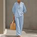 Women's Clothing Women's Casual Urban Clothing Set Solid Color Shirt For Formal & Casual For Women Two Piece Set Zipper_ecoleips.com