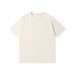 Japanese 230g Pure Cotton Short-sleeved T-shirt Women's Front Shoulder Crew Neck Top Solid Color Half-sleeved Bottoming Shirt_ecoleips.com