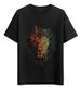 Women's T-Shirts Tshirt Muscle Freaks Lion Glitter Estilo Gold Design_ecoleips.com
