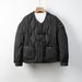 New Down Jacket Casual Autumn And Winter Simple Wave National Style Solid Color Round Neck Loose Coat_ecoleips.com