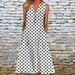 Women Casual Striped Dress Stylish V‑Neck Sleeveless Design With Convenient Side Pockets_ecoleips.com