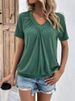 Women's Clothing Casual Short Sleeve T-Shirt Cotton Basic Tee Crew Neck For Everyday Wear_ecoleips.com