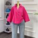 Women’s Fashion Striped Shirt – Oversized Lapel Design Short Sleeve Blouse For Summer_ecoleips.com